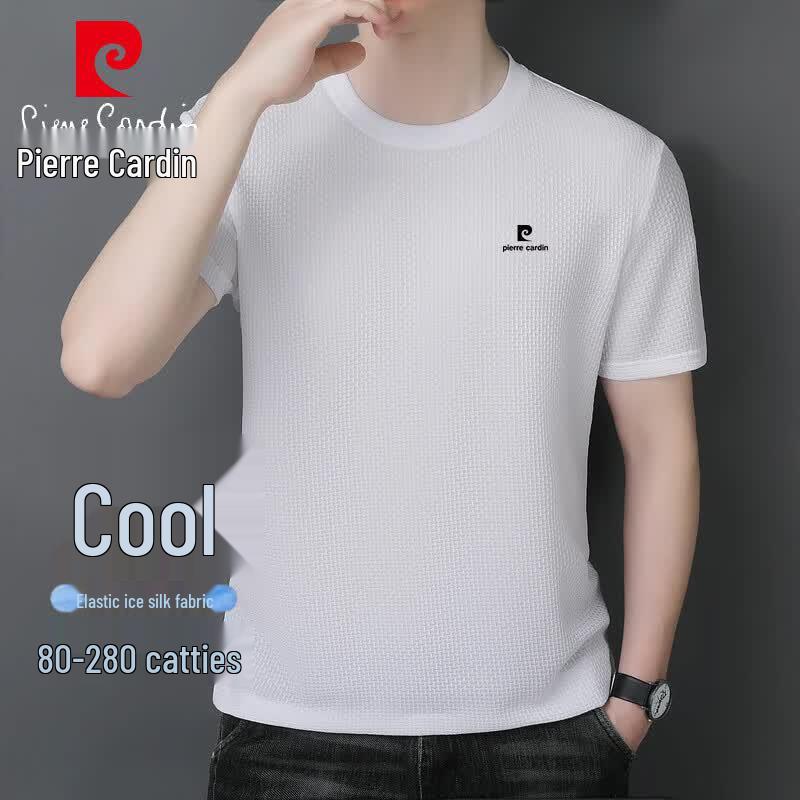 Pierre Cardin Men s Ice Silk Quick-Dry Short Sleeve T-Shirt XL белый