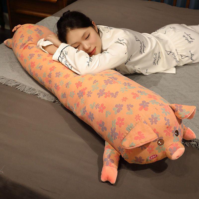 Three-Layer Pig Jacquard Pregnancy Pillow: Girls' Bed Leg-Clamping, Side Sleeper, Backrest Cushion.