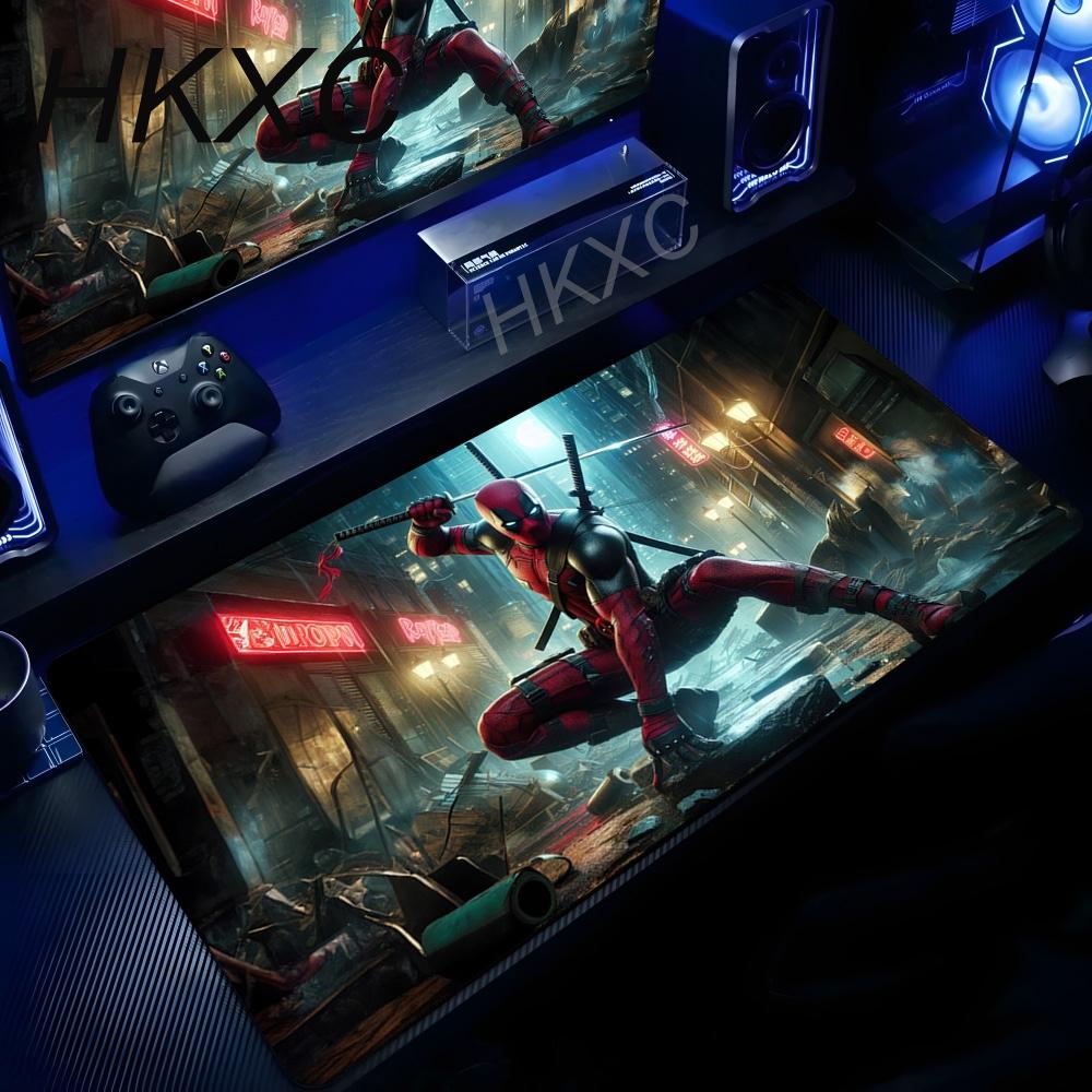 Marvel Deadpool Anime Mouse Pad Office PC Gamer Cabinet Mouse Mat Laptop X Keyboard Mousepad Extended Desk Mat Cool Carpet
