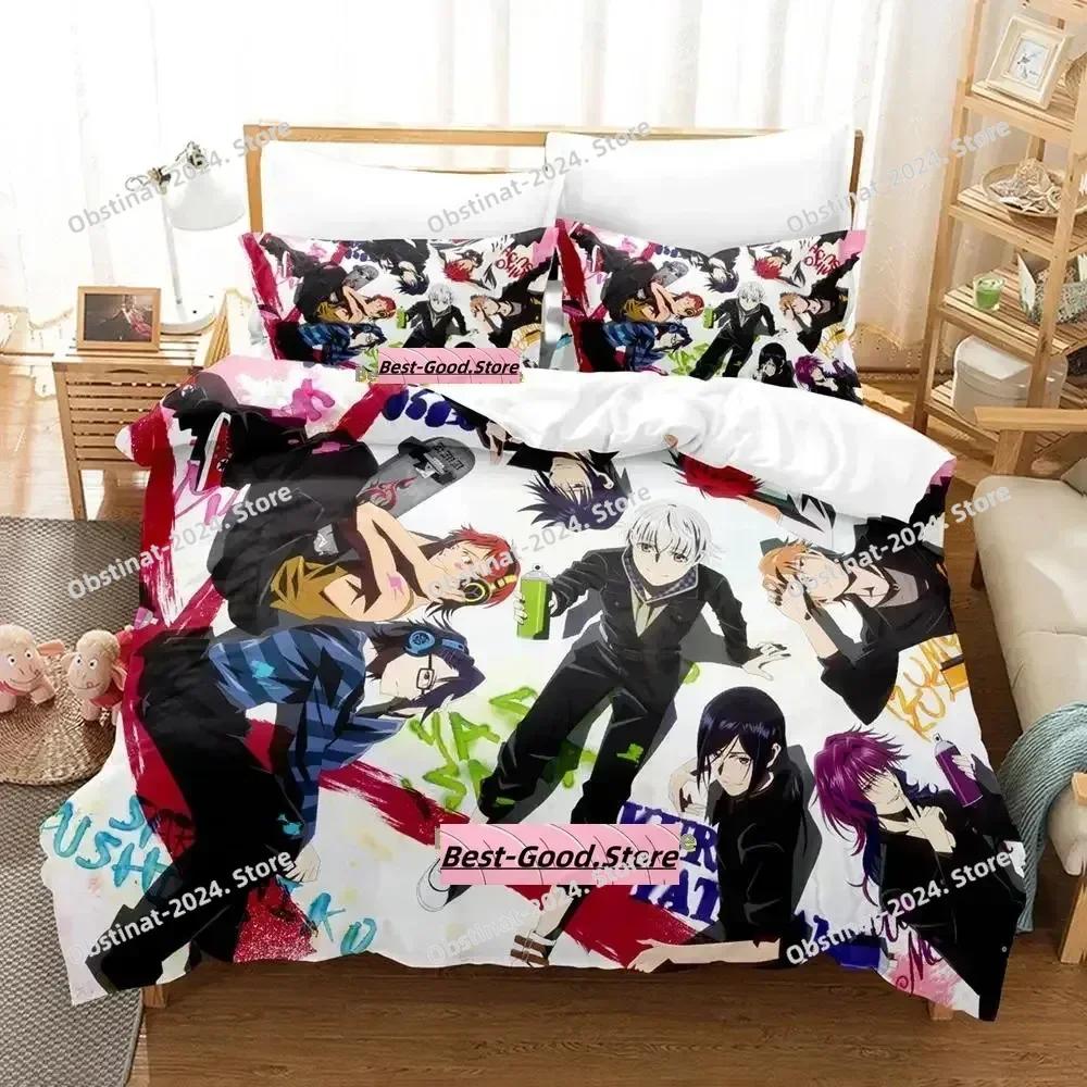 3D Nuovo K project Mikoto Suoh No Blood! Senza Osso! Niente Cenere! Set Biancheria da Letto Stampato con Federa Copripiumino Matrimoniale Queen Super King Size