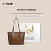 COMRAIN Women's Leather Tote Shoulder Bag