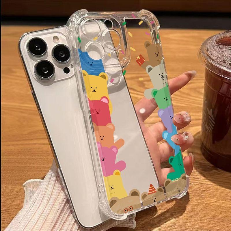 Transparent Creative Patterns Phone Case For Samsung Galaxy S25 FE S24 S23 S22 Ultra S21 Plus A26 A25 A24 A17 A36 A56 A16 Cover