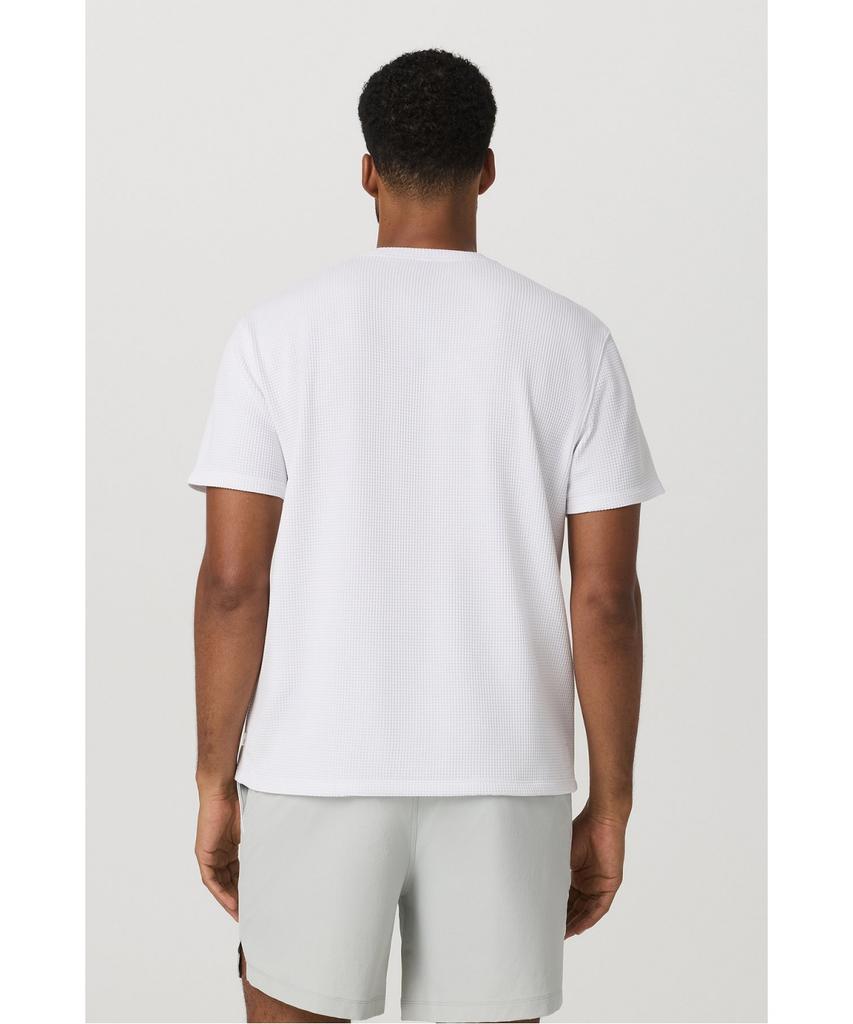 VUORI [Men] Short Sleeve Lightweight Tech Waffle Tee - Relaxed Fit_White _Vr16321029