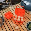 Portable Outdoor Egg Tray - 4 Slots, Durable & Anti-Fall, Ideal for Camping & Storage