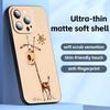 Süßes Giraffen-Handyhülle Für iPhone17 16 16e 15 14 13 12 11 Plus Mini Pro Max Weiche schwarze Stoßfeste Hülle