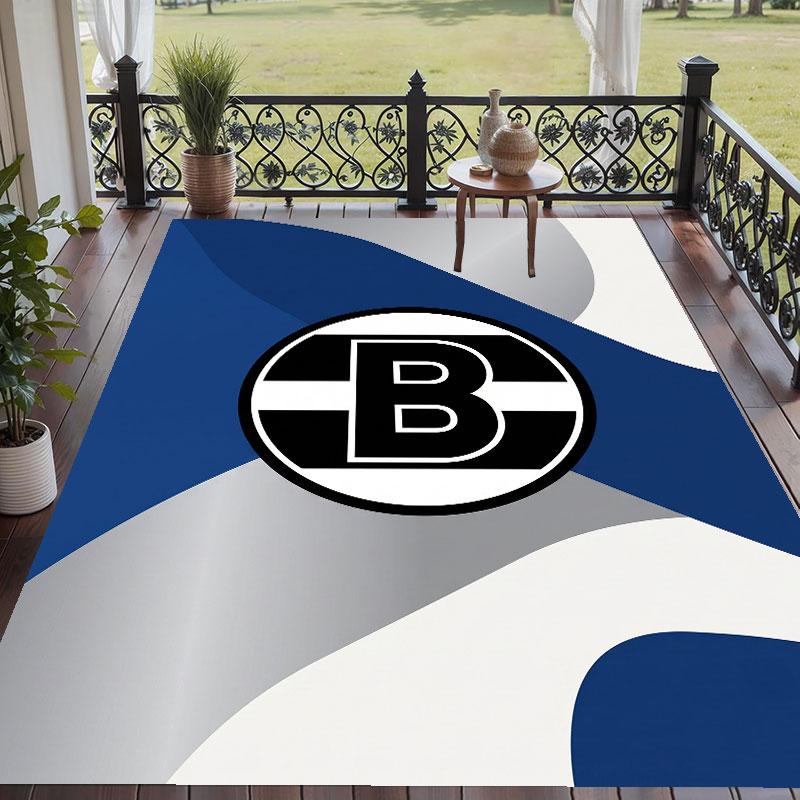 Soft Floor Carpet Borussia Mönchengladbach Pattern Area Rug Decorative Mat For Home Room Decoration