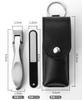 Luxury Ultra-thin Portable Nail Clippers Mantis Shape 9*1.5*1.9mm Finger Black Nail Clippers Set