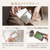 [RafiCaro] Genuine Leather ID Card Holder Pass Case for Women, Double-Sided Pocket, Anti-Skimming, Employee ID Card Case, Neck Strap Included, Simple