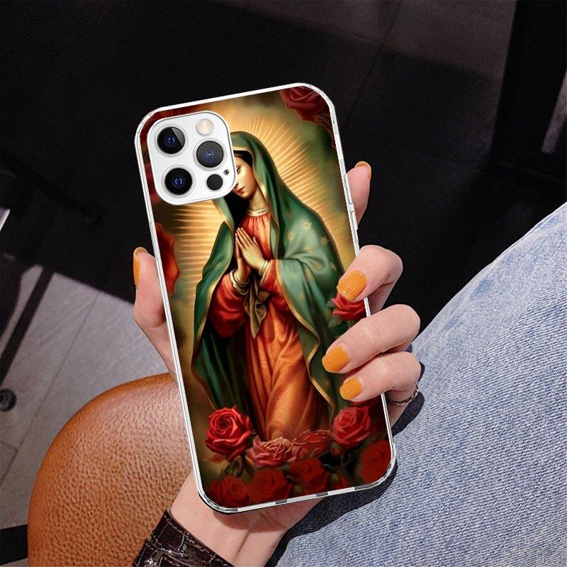 Virgin De Guadalupe Virgen Mary Phone Case For iPhone 17 Air 16 Pro Max 16E 15 + 14 Plus 11 12 13 Mini 7 8 SE Gift Print Cover F