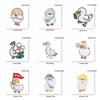 10pcs /Lots Cute Duck Embroidered Applique Cartoon Animal Duck Patch Iron On Patches For Clothing Decoration Diy Hats Bag Sticker 