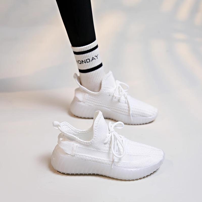 Casual breathable coconut shoes women's spring summer new Korean version soft sole versatile student lightweight running sports shoes women's shoes
