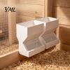 Hanging Cage Feeder Automatic Quail for Cage, Large Capacity Wall Mount Anti Spill Food Dispenser Chick Brooding House Chicks And Small Birds,