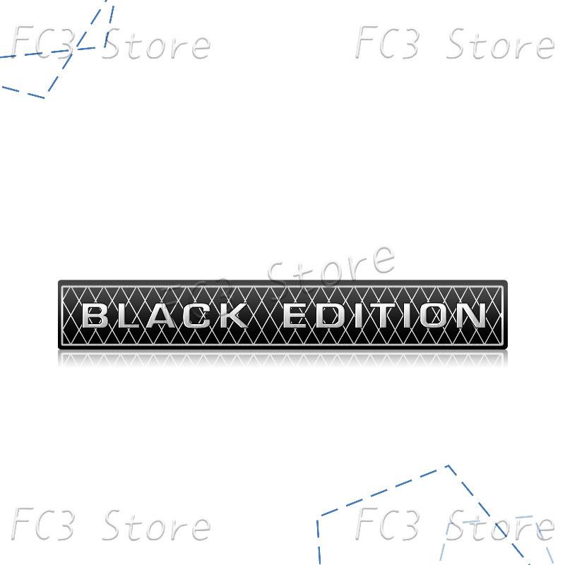 

Creative 3D Aluminum BLACK EDITION Logo Emblem Car Trunk Badge Fender Sticker Body Decals Car Styling Accessories