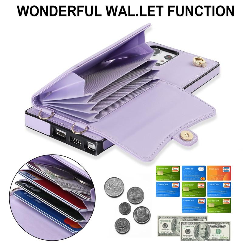 Organ Phone Case With Card Slot Crossbody Strap IPhone 14 Pro Max S23 Ultra A13
