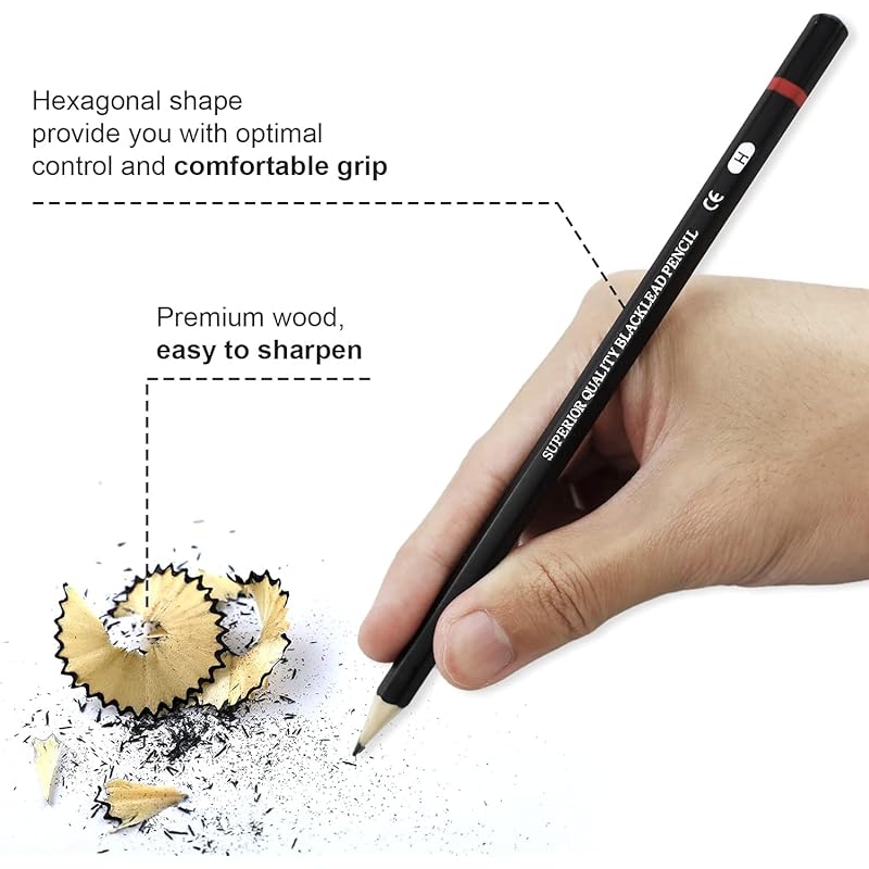 

Corslet 72 Drawing Pencils Set (6 Packs Of 1| Sketching & Shading Graphite Pencils For Artists & Kids | Beginner To Prof 1 count (Pack of 72) чёрный