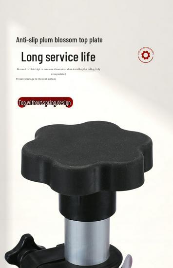Telescopic Rod for Ceiling Support with Spirit Level and Infrared Bracket