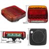 Trailer Rear Light Signal Warning Brake Light for Caravans Campers Lorry Caravan RV  2pcs Wireless Magnetic LED Truck Tail Light