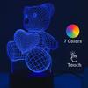 New Perfect Dreamy Romantic 3D Night Light Bedside Lantern - Wireless USB Desktop Acrylic LED Decorative Table Lamp - Ideal Gift