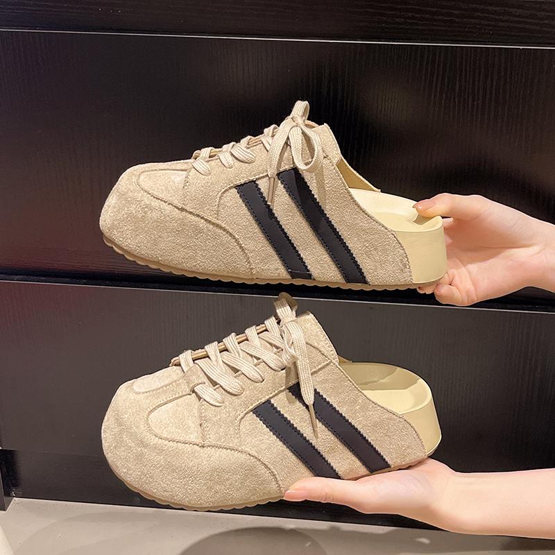 Modische Plateau-Damen-Sneaker, flache Mules, Schnürschuhe, Hausschuhe, 2025 Trend, Freizeit-Sneaker, Bequeme Sommer-Damenschuhe, Sandalen, Loafer