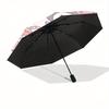 Kuromi My Melody My Sweet Piano Automatic 3-Fold Cartoon Umbrella Design, Cute Cartoon Pattern, Portable Outdoor Umbrella, Perfect, Holiday Gift for D