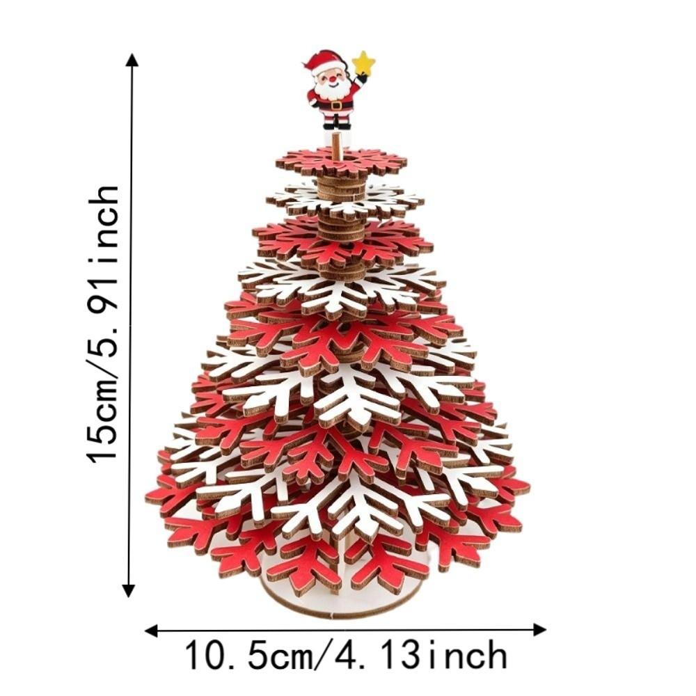 DIY Christmas Tree Ornament Santa Claus Christmas Tree Statue Home Decoration