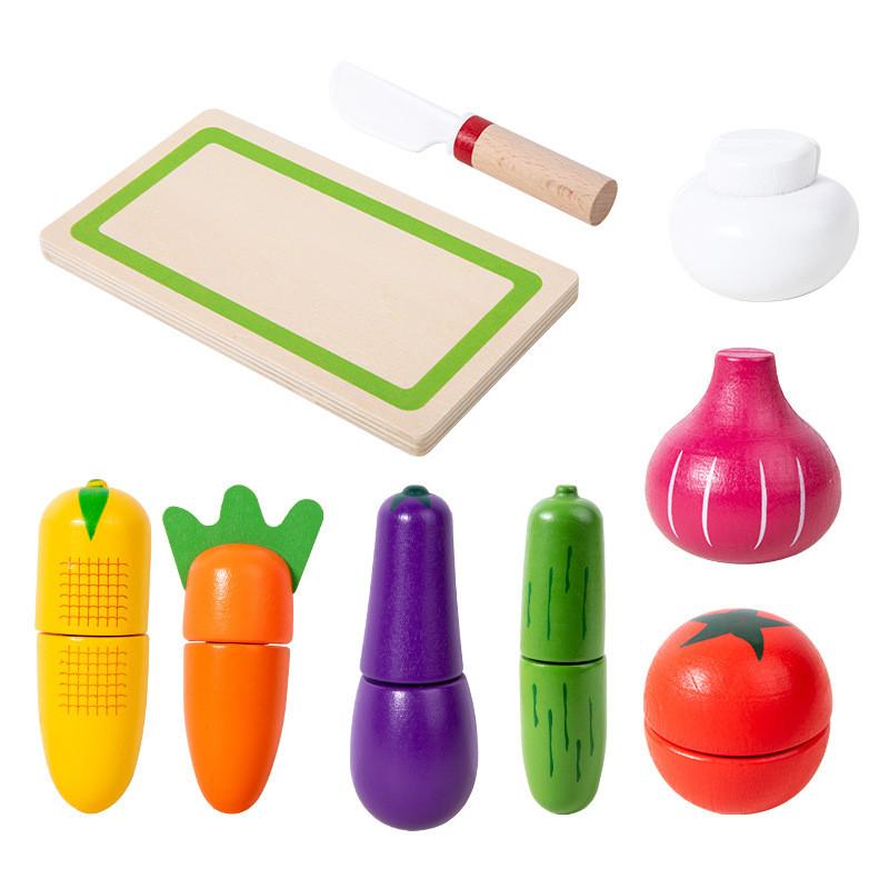 Pretend Kitchen Play Toy Wooden Sushi Cake Children Learning Creative Play Gift