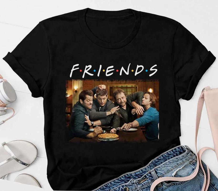 Friends Supernatural TShirt Sam And Dean Shirt TV Series Shirt Unisex T-Shirt XXXXL