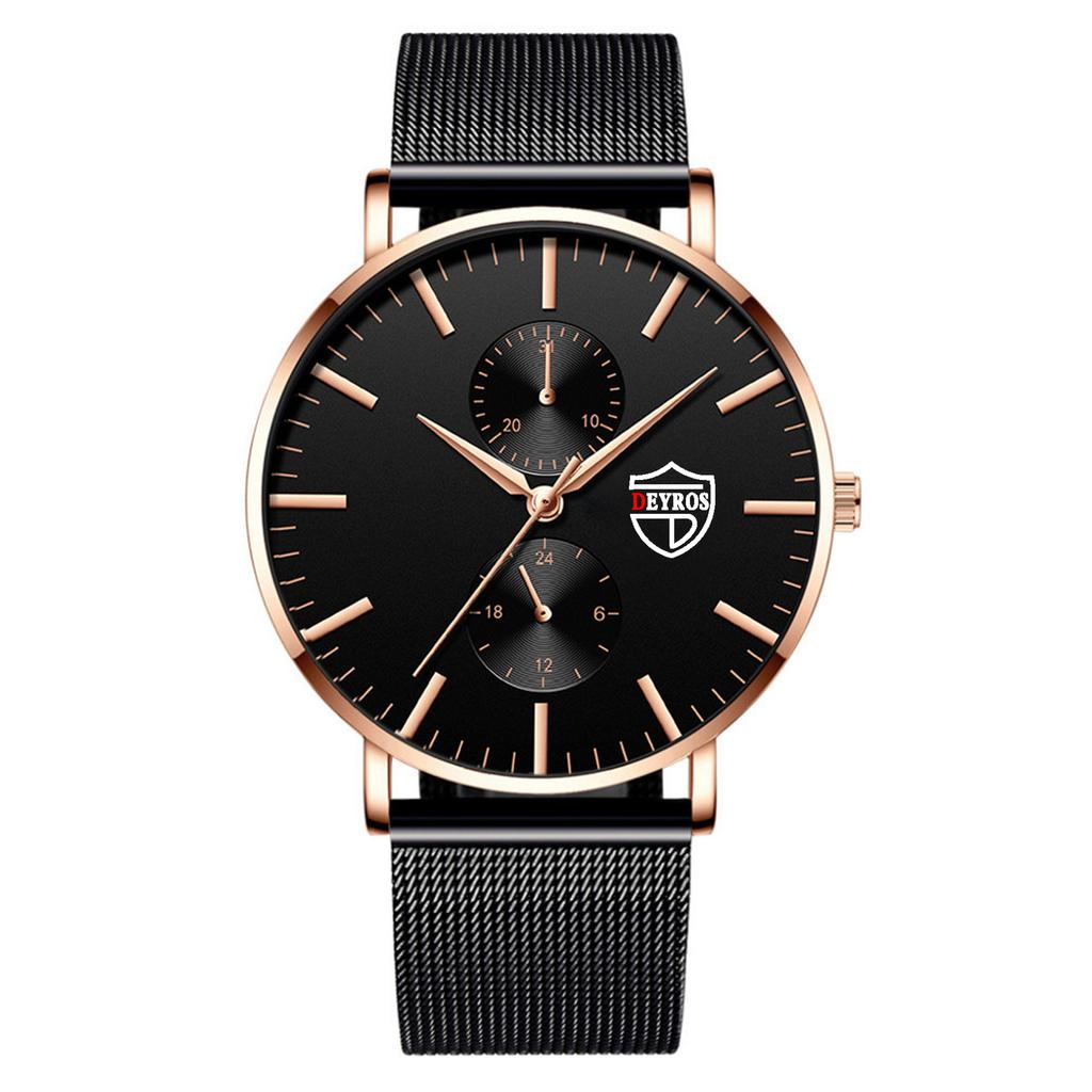 New Simple Watch Unisex Watch Men's Stainless Steel Quartz Watch Student Women's Watch Femininity Women's Watch