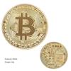 Vergoldete Bitcoin Sammlermünze, Metall Gedenkkunst Geschenk, Antike Imitation Bit Krypto-Währung