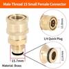 Pressure Washer Quick Connector 1/4 Inch Corrosion Resistant Coupler Fitting for Car Detailing Outdoor Garden Cleaning