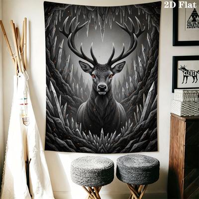 Gothic Animals Wall Tapestry Aesthetic Wall Hanging Printed Fabric Blanket Decorative Tapestries for Bedroom Living Room Home Decor