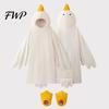 Tuta Intera da Anatra per Bambini Costume Divertente da Oca Bambini Adulti, Pigiama Animale con Cappuccio Pigiama, Coperta Indossabile in Morbido Peluche, Cosplay di Halloween Bambino
