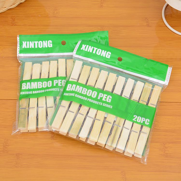 Bamboo Windproof Clothespins: Durable Wooden Clips for Quilts, Clothes, and Photos