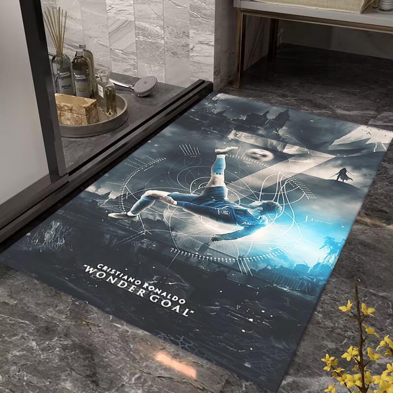 Number 10: Soccer Legend Action carpet Suitable for all seasons Doormat Christmas gifts Bathroom mat Room