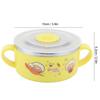 Baby Children Bowl Cartoon 304 Stainless Steel Rice Feeding Bowl with Lid Tableware