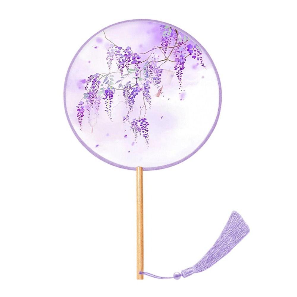 Chinese Style Embroidery Fan Handheld Silk Fan Ink Painting Chinese Style Fan Photography Prop