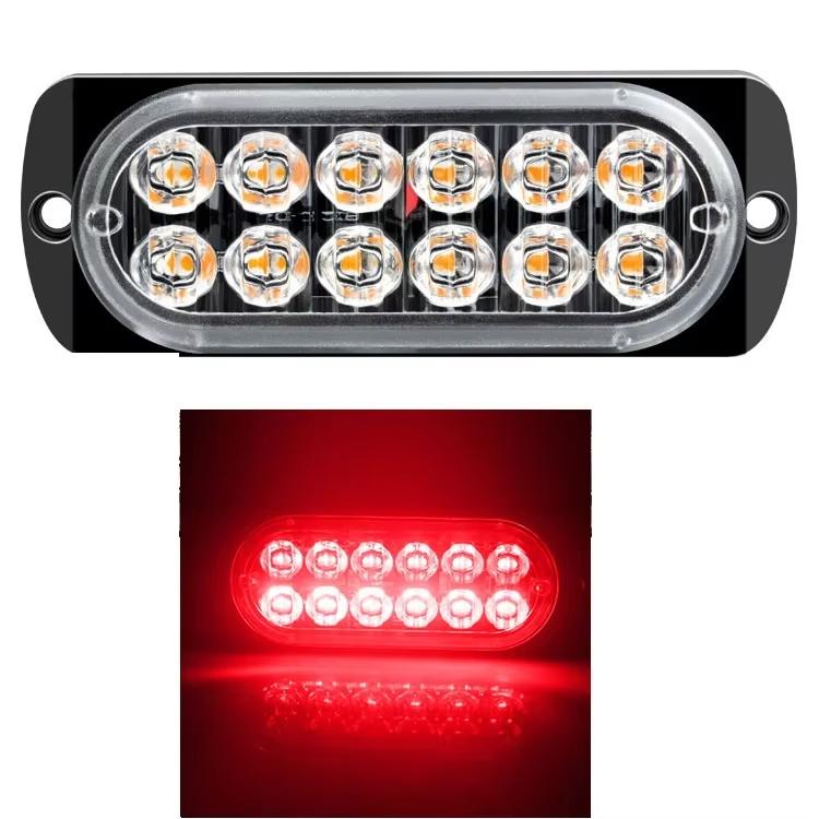12LED Car Emergency Strobe Lights Truck Side Light 12V 24V Trailer Motorcycle Flashing Beacon Lamp Warning Police Lamps