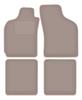 Beige Samt-Fußmatten für: Fiat Palio Weekend Kombi (1996-2004)