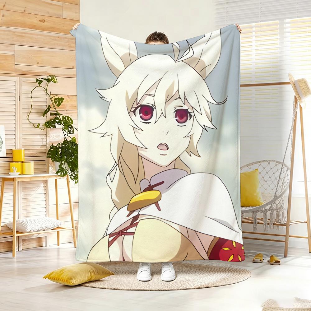 Anime Character N-Nashetania Lui Piena Throw Soft Warm Throw Blanket for Bedroom Living Room Bed Travel Camping Picnic Gift