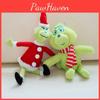 Adorable Grinch Plush Toy With Soft Short Fur Featuring A Brown Dog For Christmas Fun