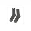 Female Autumn and Winter New Solid Color Cloth Label with Cotton Socks