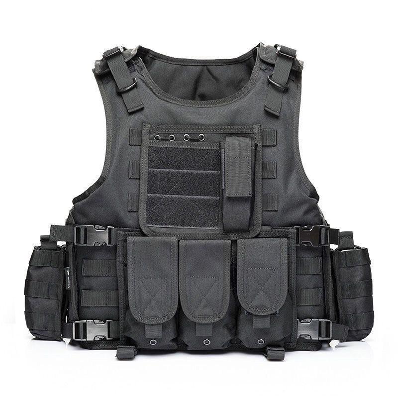 Tactical Vest Multicam Camo Quick Release Amphibious Body Armor Hiking Camping Outdoor Sports