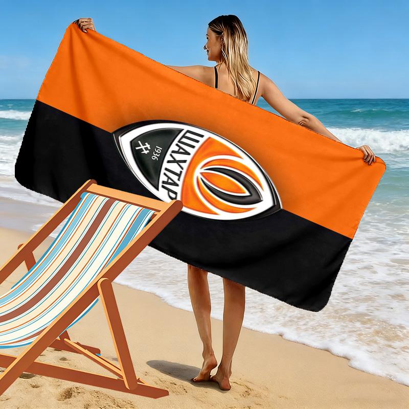 Shakhtar Print Beach Towel, Large Soft Quick Dry Towel for Beach Camping Swimming