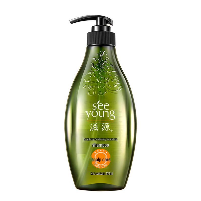 Seeyoung Sapindus Moisturizing Shampoo (Silicone-Free, 2x535ml)