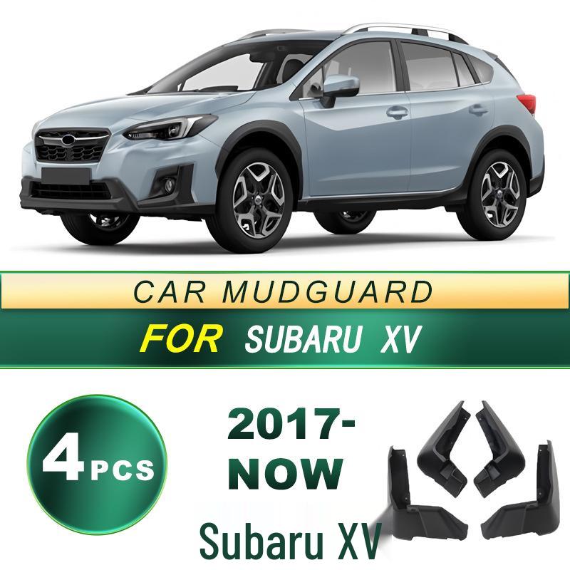 17-NOW Subaru XV Tire Mudguard: Soft Rubber Mud Flap, Punch-Free Accessories.