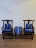 Mini Chinese Style Wooden Table Chair Stove Model Scene Decoration Ornament Taishi Chair for 1/12 1/8 Scale BJD Action Figures