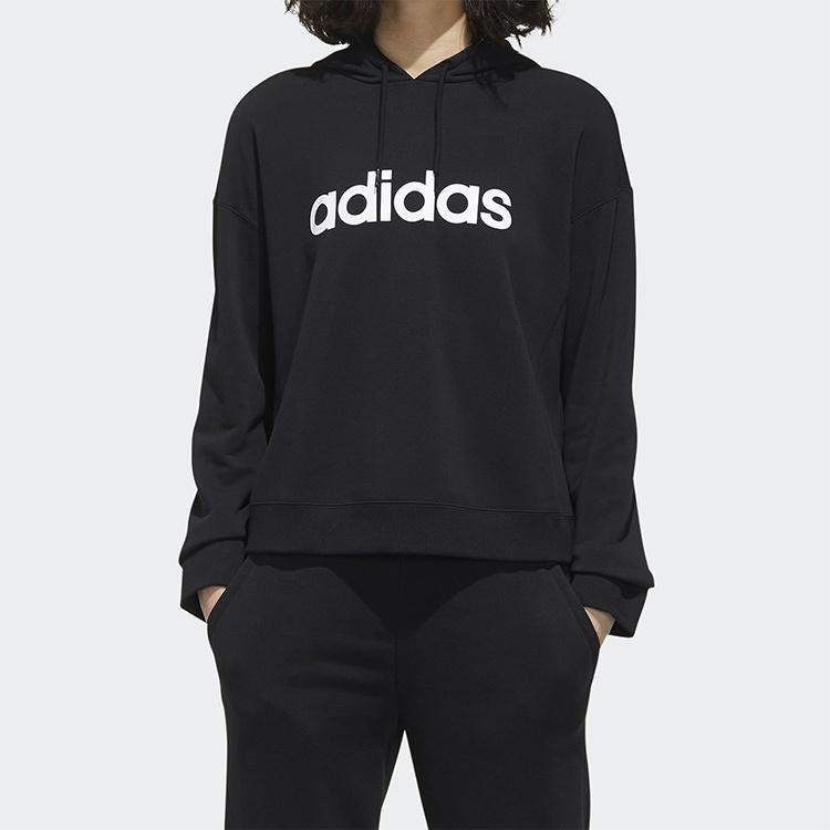 (WMNS) Adidas Neo Faves Hoodies 'Black' Women's GD9893