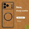 Luxury Leather Shockproof Phone Case For iPhone 17 Pro Max 17Air 16E 15 14 Plus 13 12 PU+TPU Magnetic Sheepskin Soft Back Cover