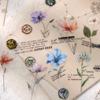 Journal GO 40pcs Stickers Aesthetic Flower Stickers for Junk Journal Scrapbooking Decoration Greeting Card Album Diy Decals