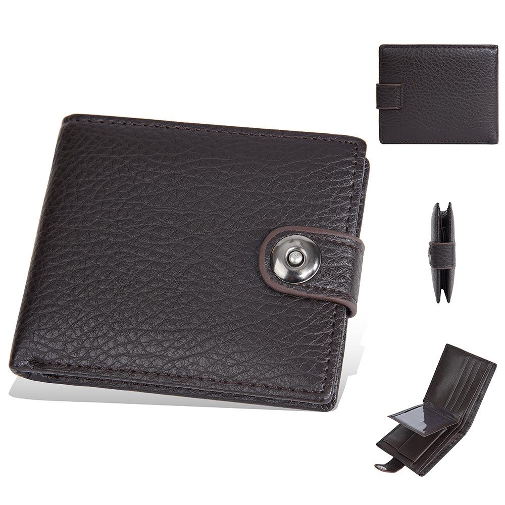 Men's Fashion Multi-Function Short Zipper Wallet Hasp Billfold Coin Purse